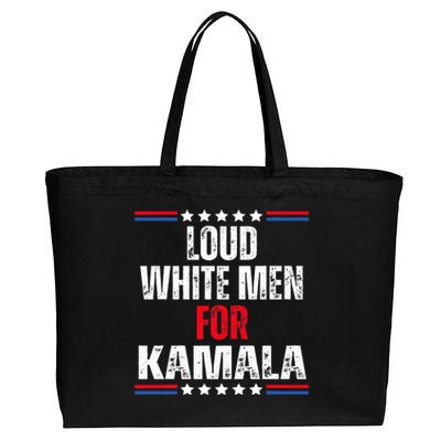 Loud White For Kamala Harris Kamala For President 2024 Cotton Canvas Jumbo Tote