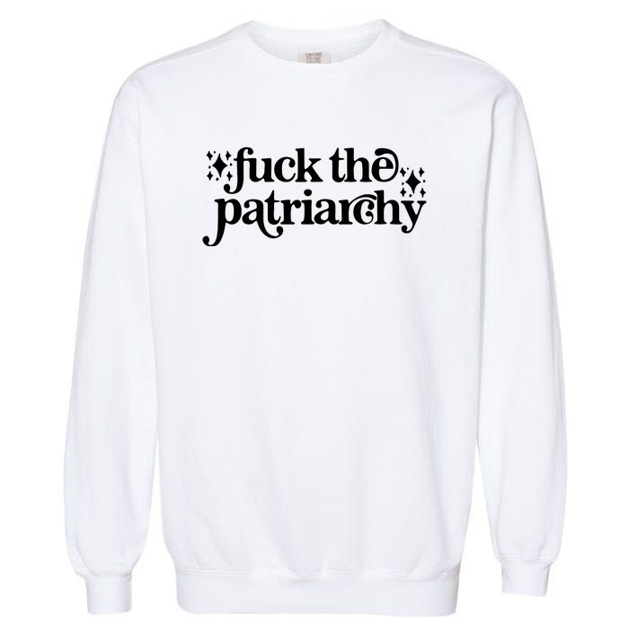 Libby Wishes Fuck The Patriarchy Vintage Feminist Women Garment-Dyed Sweatshirt