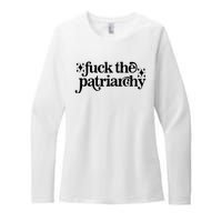 Libby Wishes Fuck The Patriarchy Vintage Feminist Women Womens CVC Long Sleeve Shirt