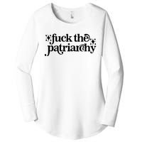 Libby Wishes Fuck The Patriarchy Vintage Feminist Women Women's Perfect Tri Tunic Long Sleeve Shirt