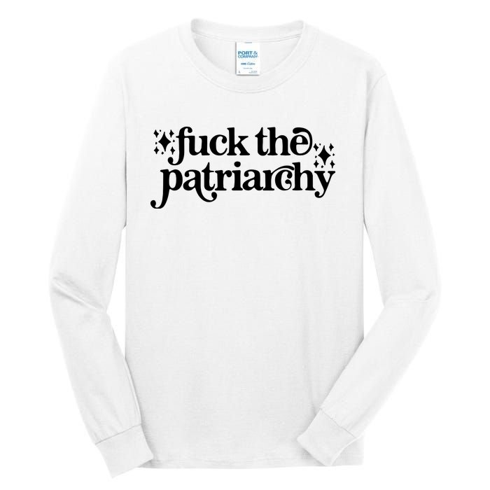 Libby Wishes Fuck The Patriarchy Vintage Feminist Women Tall Long Sleeve T-Shirt