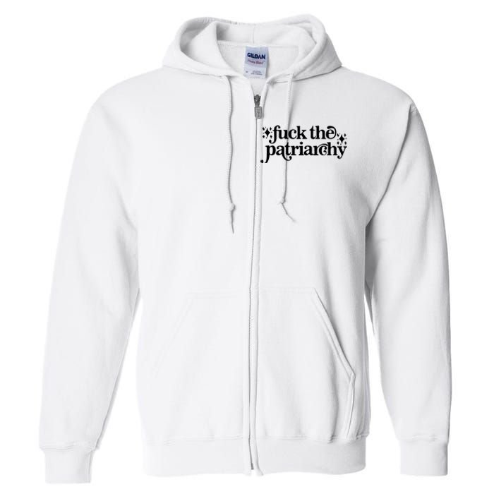 Libby Wishes Fuck The Patriarchy Vintage Feminist Women Full Zip Hoodie