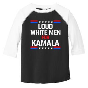 Loud White For Kamala Harris Kamala For President 2024 Toddler Fine Jersey T-Shirt