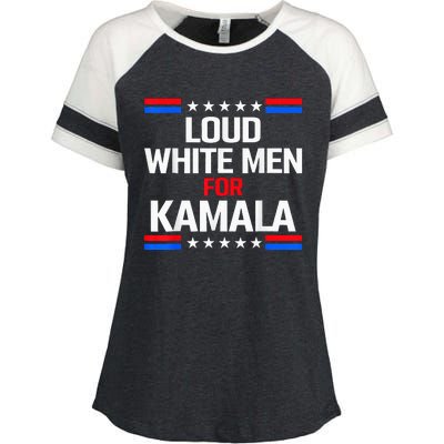 Loud White For Kamala Harris Kamala For President 2024 Enza Ladies Jersey Colorblock Tee