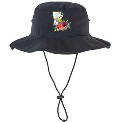 Louisiana Watercolor Flower Legacy Cool Fit Booney Bucket Hat