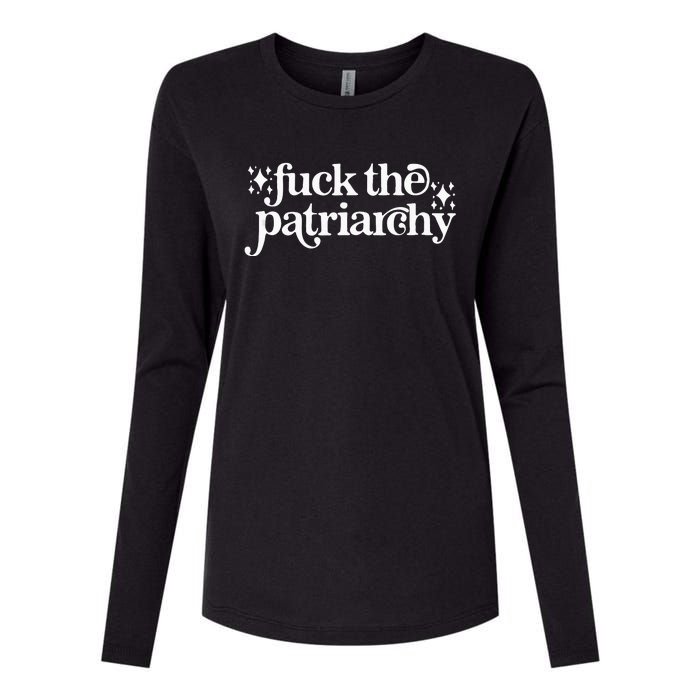 Libby Wishes Fuck The Patriarchy Vintage Feminist Women Womens Cotton Relaxed Long Sleeve T-Shirt