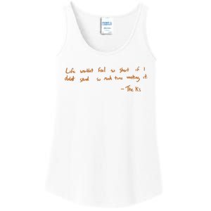 Life Wouldnt Feel So Short If I Didnt Spend So Much Time Wasting It Ladies Essential Tank