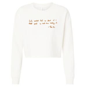 Life Wouldnt Feel So Short If I Didnt Spend So Much Time Wasting It Cropped Pullover Crew