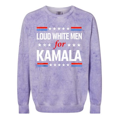 Loud White For Kamala Harris Kamala For President 2024 Colorblast Crewneck Sweatshirt