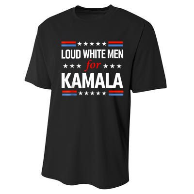 Loud White For Kamala Harris Kamala For President 2024 Performance Sprint T-Shirt