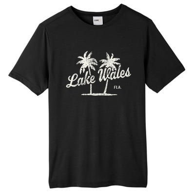 Lake Wales Florida Vintage 70s Palm Trees Tall Fusion ChromaSoft Performance T-Shirt