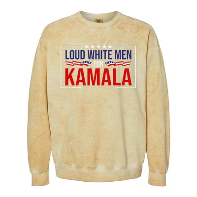 Loud White For Kamala Harris Kamala For President 2024 Colorblast Crewneck Sweatshirt