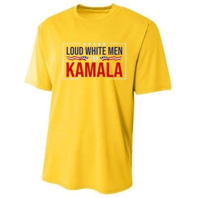 Loud White For Kamala Harris Kamala For President 2024 Performance Sprint T-Shirt