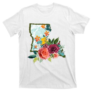 Louisiana Watercolor Flower T-Shirt