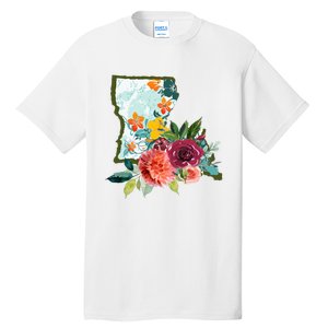 Louisiana Watercolor Flower Tall T-Shirt