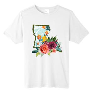 Louisiana Watercolor Flower Tall Fusion ChromaSoft Performance T-Shirt