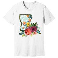 Louisiana Watercolor Flower Premium T-Shirt