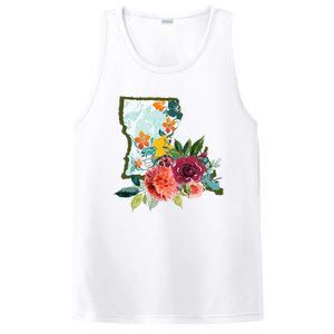 Louisiana Watercolor Flower PosiCharge Competitor Tank