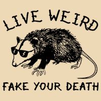 Live Weird Fake Your Death Zip Tote Bag