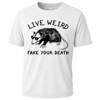 Live Weird Fake Your Death Cooling Performance Crew T-Shirt