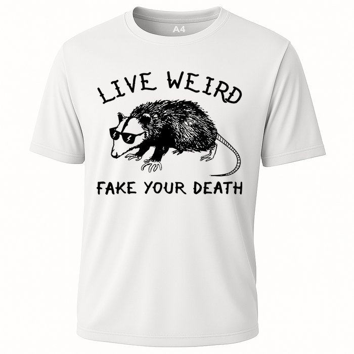 Live Weird Fake Your Death Cooling Performance Crew T-Shirt