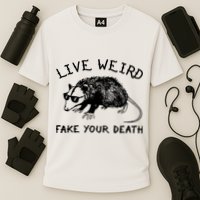 Live Weird Fake Your Death Cooling Performance Crew T-Shirt