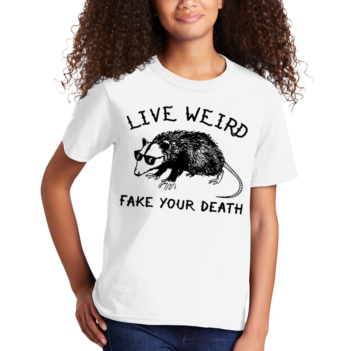 Live Weird Fake Your Death Kids T-Shirt