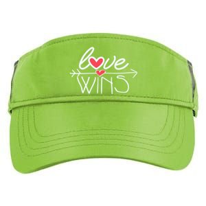 Love Wins Gift Surprise For Your Friend Cool Gift Adult Drive Performance Visor