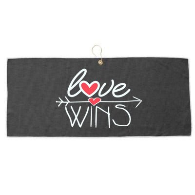 Love Wins Gift Surprise For Your Friend Cool Gift Large Microfiber Waffle Golf Towel