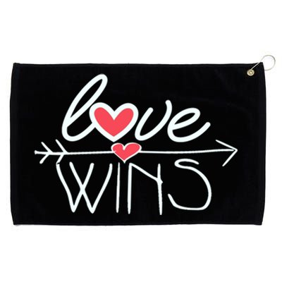 Love Wins Gift Surprise For Your Friend Cool Gift Grommeted Golf Towel