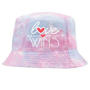 Love Wins Gift Surprise For Your Friend Cool Gift Tie-Dyed Bucket Hat