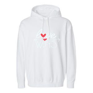 Love Wins Gift Surprise For Your Friend Cool Gift Garment-Dyed Fleece Hoodie