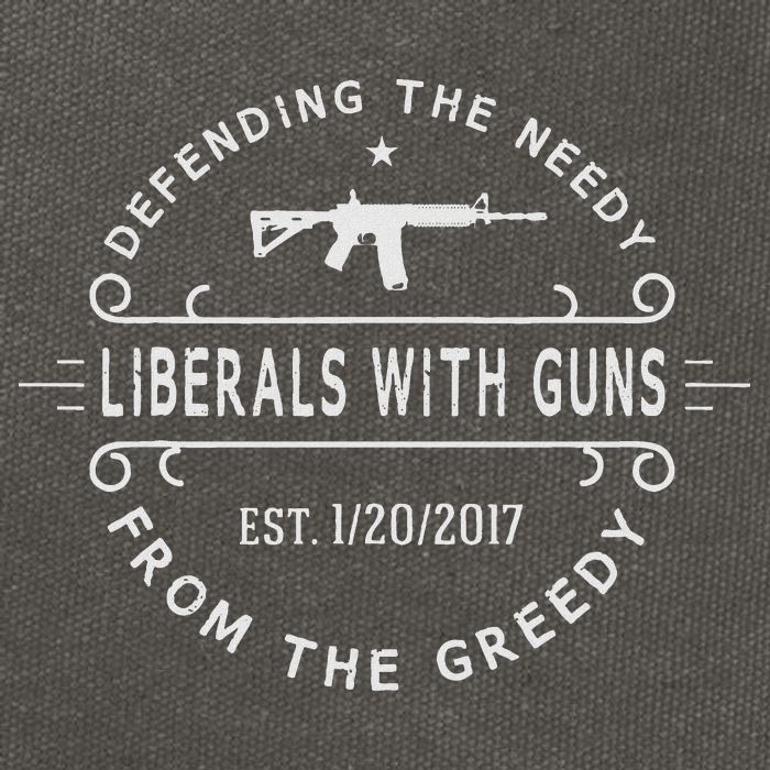 Liberals With Guns Cotton Canvas Backpack