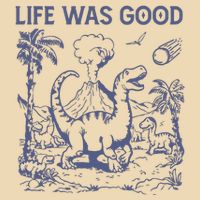 Life Was Good Dinosaur Drawstring Bag