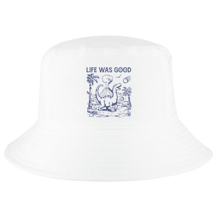 Life Was Good Dinosaur Cool Comfort Performance Bucket Hat