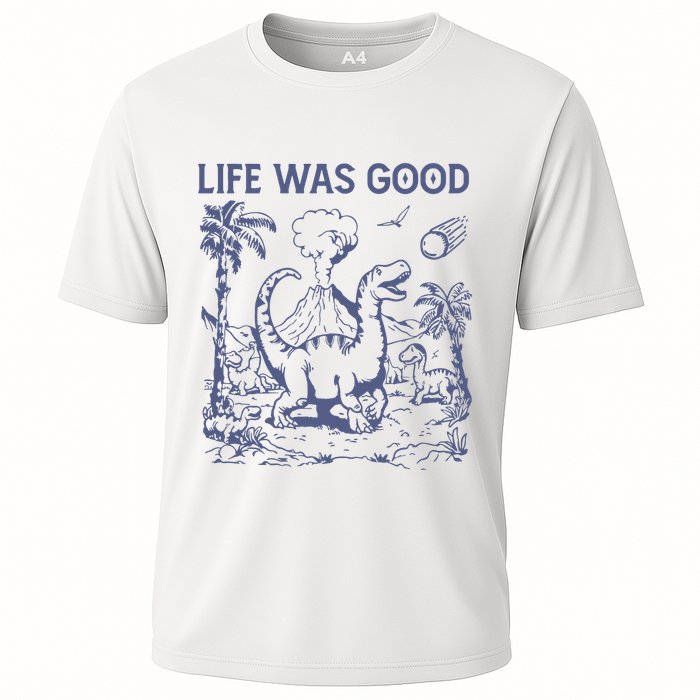 Life Was Good Dinosaur Cooling Performance Crew T-Shirt