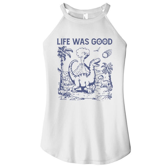 Life Was Good Dinosaur Women’s Perfect Tri Rocker Tank