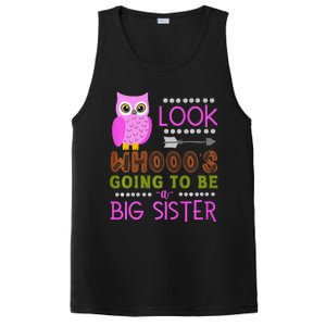 Look WhoS Going To Be A Big Sister Owl Baby Announcement Premium PosiCharge Competitor Tank