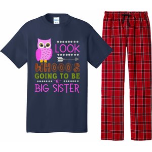 Look WhoS Going To Be A Big Sister Owl Baby Announcement Premium Pajama Set