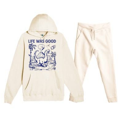 Life Was Good Premium Hooded Sweatsuit Set