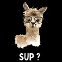 Llama With Glasses Funny Saying Alpaca Bag