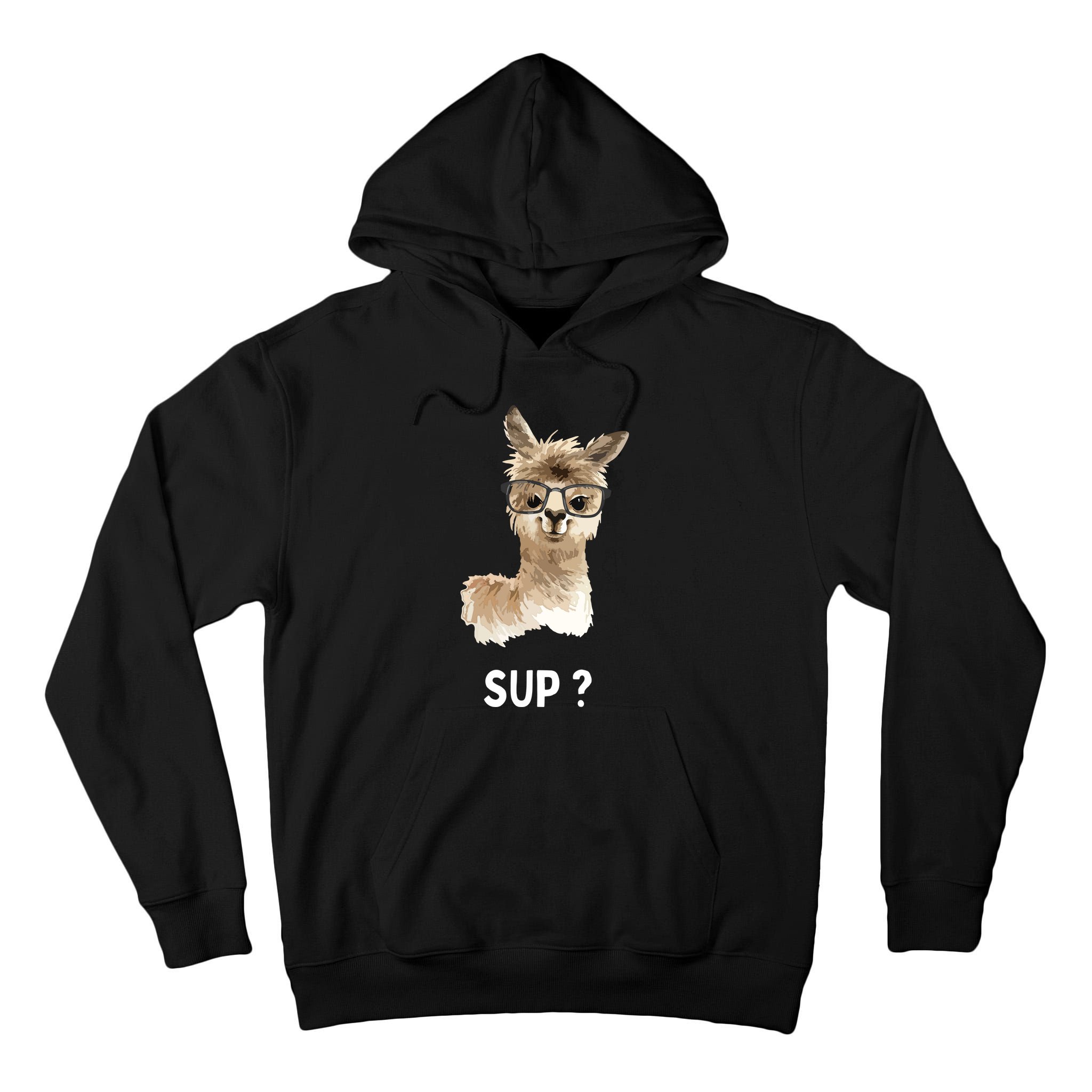 Llama With Glasses Funny Saying Alpaca Tall Hoodie