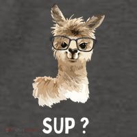 Llama With Glasses Funny Saying Alpaca Vector Backpack