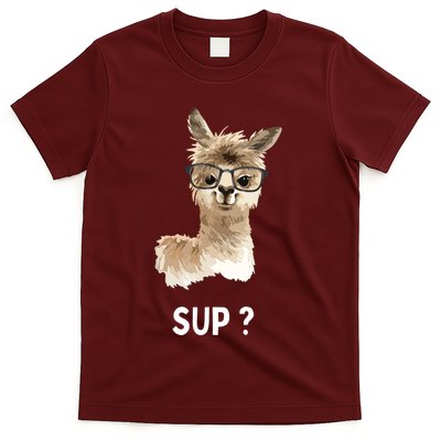 Llama With Glasses Funny Saying Alpaca T-Shirt