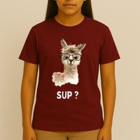Llama With Glasses Funny Saying Alpaca T-Shirt