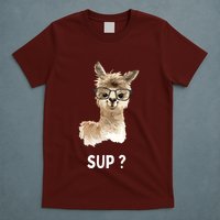 Llama With Glasses Funny Saying Alpaca T-Shirt