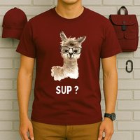 Llama With Glasses Funny Saying Alpaca T-Shirt