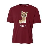 Llama With Glasses Funny Saying Alpaca Youth Performance Sprint T-Shirt