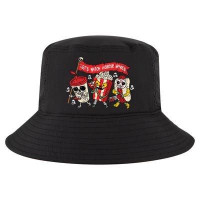 Lets Watch Horror Movies Halloween Funny Ghost Skeleton Cool Comfort Performance Bucket Hat