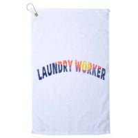 Laundry Worker Housekeeping Janitor Custodian Cleaner Team Platinum Collection Golf Towel